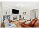 Cozy living room with a fireplace, built-in shelves, and ample seating at 259 Sisson Ave, Atlanta, GA 30317