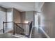 Upstairs hallway features hardwood floors, neutral paint and white trim at 30 Grand Georgian Ne Ct, Cartersville, GA 30121