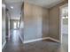 Hallway with hardwood floors that leads to the dining room at 30 Grand Georgian Ne Ct, Cartersville, GA 30121