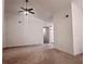 Bright living room with white walls, neutral carpet, and high ceilings at 6214 Treeridge Nw Dr, Acworth, GA 30101