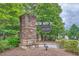 Signage at Sonoma community entrance with brick column and lush landscaping at 2433 Santa Rosa St, Alpharetta, GA 30009