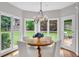 Charming breakfast nook with hardwood floors, a round table, and large windows with outdoor views at 1473 Cardova Pointe, Dunwoody, GA 30338