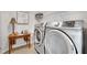 Laundry room features a modern washer and dryer at 1473 Cardova Pointe, Dunwoody, GA 30338