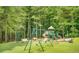 Community playground surrounded by mature trees and green space, providing a safe and fun environment at 1473 Cardova Pointe, Dunwoody, GA 30338