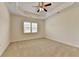 Spacious bedroom featuring neutral carpet, recessed lighting and a large ceiling fan at 3411 Lindenridge Dr, Buford, GA 30519
