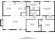 Detailed floor plan showcasing the layout of the home including dimensions and room placements at 607 Hickory Creek Ln, Woodstock, GA 30188