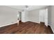 Spacious bedroom with wood floors and ceiling fan at 406 Northdale Ct, Lawrenceville, GA 30046