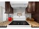 Kitchen with granite countertops and white electric range at 406 Northdale Ct, Lawrenceville, GA 30046