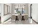 Elegant dining room featuring a modern chandelier and neutral décor at 13375 Fincher Rd, Canton, GA 30114