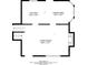 A detailed floor plan showcasing the layout of the kitchen, dining area, and living room on the main level at 962 Taylors Farm Ct, Canton, GA 30115