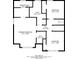 A detailed floor plan showcasing the layout of the primary bedroom, bath, and additional bedrooms on the upper level at 962 Taylors Farm Ct, Canton, GA 30115