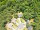 Aerial view of a well-maintained home with lush landscaping and a private backyard in a serene neighborhood at 2565 Aaron Ct, Loganville, GA 30052