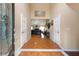 Spacious foyer with tiled flooring and high ceilings, leading to the living areas of the home at 2645 Barkley Manor Dr, Lawrenceville, GA 30044