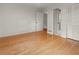 Spacious bedroom featuring hardwood floors, fresh white walls and ample closet space at 2259 Eastway Rd, Decatur, GA 30033