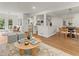 Spacious and bright living room open to the kitchen and dining area at 2259 Eastway Rd, Decatur, GA 30033