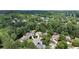 Aerial view of a neighborhood surrounded by mature trees, showcasing the natural beauty and community feel at 3450 Merganser Ln, Alpharetta, GA 30022