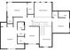 The second story floor plan with bedrooms, walk-in closets, and bathrooms for each bedroom at 3450 Merganser Ln, Alpharetta, GA 30022