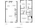 Full floor plan showing first and second floors of the house layout at 4217 High Park Ln, Atlanta, GA 30344