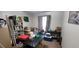 Bedroom or multi-purpose room with a window, table, and some boxes at 200 Fox Hall Court Ct, South Fulton, GA 30349