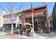 Exterior view of a retail restaurant with outdoor seating under an awning at 2505 Midway Rd, Decatur, GA 30030