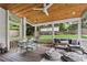 Relaxing screened-in porch with comfortable seating and dining area at 2505 Midway Rd, Decatur, GA 30030