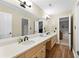 Bathroom with dual sinks, a large mirror, and ample counter space, offering functionality and style at 4250 Green Ridge Dr, Marietta, GA 30062