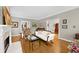 Elegant living room with hardwood floors, a fireplace, and tasteful decor throughout at 4250 Green Ridge Dr, Marietta, GA 30062