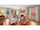 Cozy living room with fireplace, hardwood flooring, and charming decor at 4250 Green Ridge Dr, Marietta, GA 30062