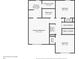 The second floor plan of this home showing the location of the primary bedroom and second bathroom at 6481 Alford Way, Lithonia, GA 30058