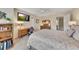Bedroom featuring TV, desk, and a large bed provides a space for work and relaxation at 2336 Heritage Park Nw Cir # 11, Kennesaw, GA 30144