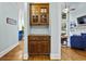 Hallway featuring built in cabinet storage at 130 Silver Mist Cir, Alpharetta, GA 30022