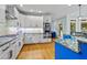 Gourmet kitchen features stainless steel appliances and granite countertops at 130 Silver Mist Cir, Alpharetta, GA 30022