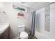 Finished basement bathroom featuring tile shower and flooring at 1140 Reading Nw Dr, Acworth, GA 30102