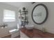 Stylish bathroom with unique sink, modern fixtures, and designer touches at 1908 Musket Ct, Stone Mountain, GA 30087