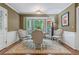 Bright breakfast nook with a large bay window and seating for four, perfect for casual dining at 260 Waverly Hall Dr, Roswell, GA 30075