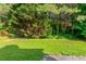 Lush backyard featuring a green lawn, mature trees, and natural landscaping at 5018 Upper Elm St, Atlanta, GA 30349