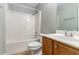 Bathroom featuring a combined tub and shower, and vanity at 5018 Upper Elm St, Atlanta, GA 30349