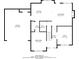 First floor plan showing kitchen, living room, dining room, garage, and foyer at 5018 Upper Elm St, Atlanta, GA 30349