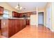 Bright kitchen with an island, stainless steel microwave, and abundant cabinet space at 1015 Buckeye Ln, Villa Rica, GA 30180