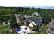 Beautiful backyard featuring a private pool, patio area, and lush landscaping at 154 Gold Leaf Trail Trl, Powder Springs, GA 30127