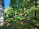 Picturesque backyard with mature trees offering shade and privacy at 3054 Whisper Knob Rd, Marietta, GA 30062
