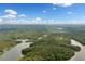 Large lake surrounded by dense green forests under a partly cloudy blue sky at 307 Little Hickory Ln, Woodstock, GA 30189