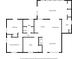 Detailed floor plan showcasing the layout of the home's rooms, including the kitchen, bedrooms, and living areas at 307 Little Hickory Ln, Woodstock, GA 30189