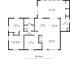 Floor plan showing room dimensions of the primary bedroom, kitchen, living room, and other areas within the 1295 sq ft home at 307 Little Hickory Ln, Woodstock, GA 30189