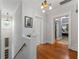 Hallway with hardwood floors and decorative lighting at 22 The Prado Ne, Atlanta, GA 30309
