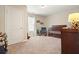 This cozy Bedroom includes a wooden crib, rocking chair, and changing table at 400 Pringle Dr, Suwanee, GA 30024
