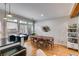 Dining area adjacent to the kitchen with table, chairs, and modern decor at 1516 Howell Mill Nw Rd # 16, Atlanta, GA 30318