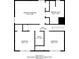 Black and white floor plan of the second floor highlighting bedroom dimensions at 1744 Cum Laude Way, Lawrenceville, GA 30044