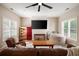 Inviting living room featuring a comfy seating area with a red mini fridge, perfect for relaxation at 1860 Leighton Ln, Marietta, GA 30062