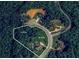 An aerial view shows property lines of this property including a large 0.89 acre parcel at 893 Somersby Dr, Dallas, GA 30157